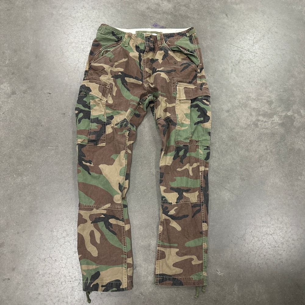 Polo Ralph Lauren Surplus Div Woodland Camo Mountain Trousers Cargo Pants 30x30